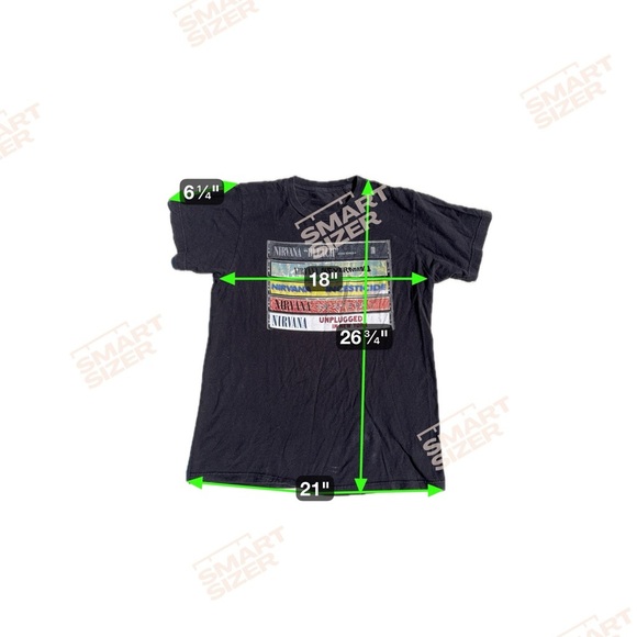 Nirvana Cassette Discography Black T-Shirt Size Medium Vintage Grunge Rock - Picture 4 of 5